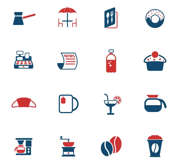 Cafe icon set — Stock Vector