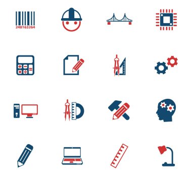 Mühendislik Icon set
