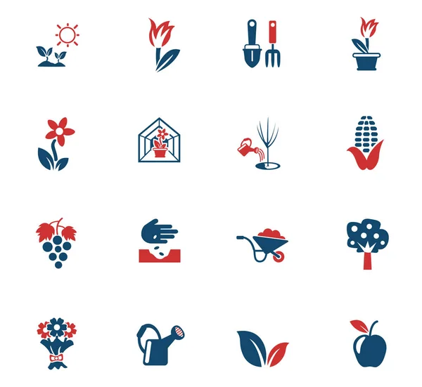 Plants tools icon set — Stock Vector