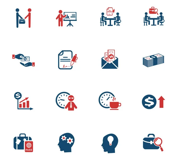 Conjunto de iconos de vida oficina — Vector de stock