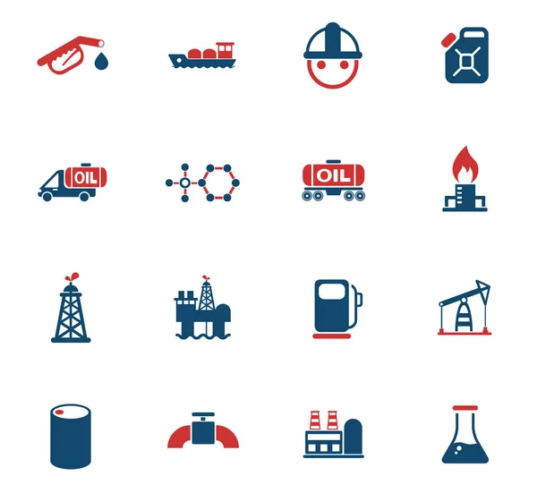 Extraction of oil color icon set — Stock Vector