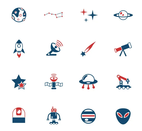 Space icon set — Stock Vector