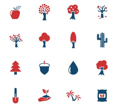 ağaç simgesi seti