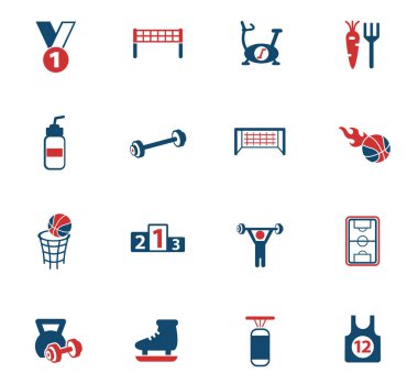 spor renk simge seti