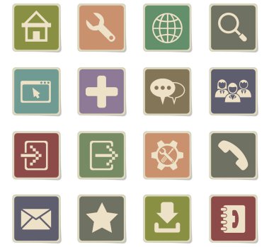 Web araçları simge seti