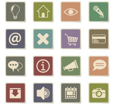 kullanıcı arabirimi Icon set