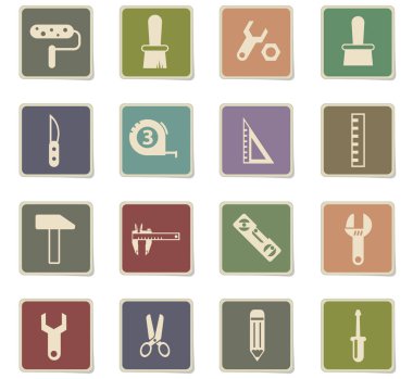 iş araçları simge seti