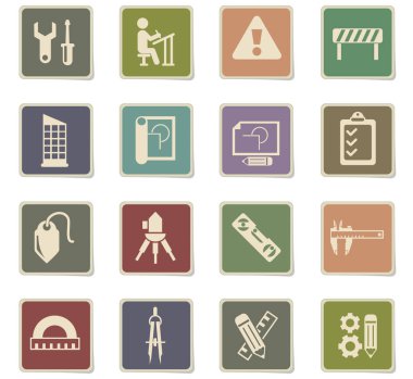 Mühendislik Icon set