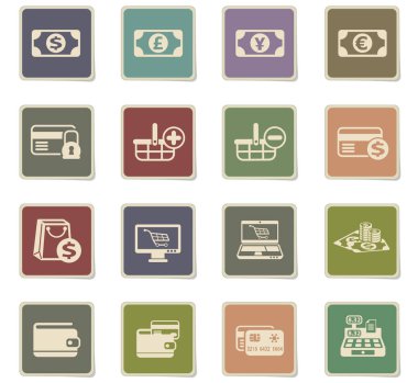 e-ticaret Icon set