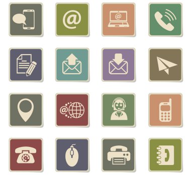 Icon set iletişim
