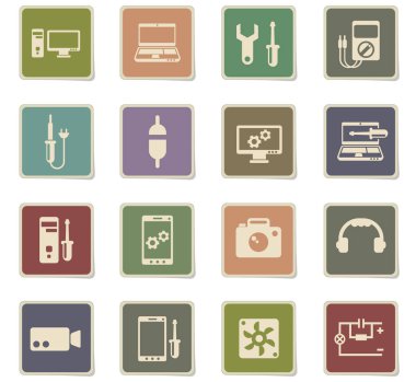 Icon set elektronik onarım