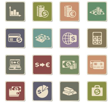 Döviz Alım Satım Icon set