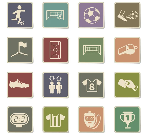 Football icon set — Stock Vector