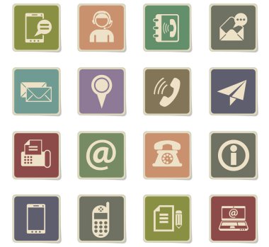 Icon set iletişim