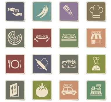 Pizzacı Icon set