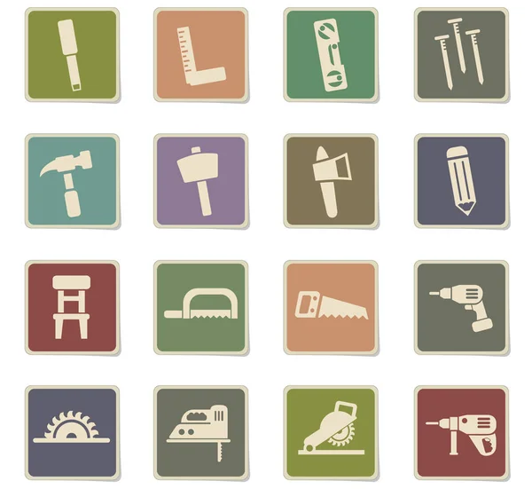 Joinery icon set — Stock Vector