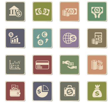 İş Finans Icon set