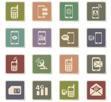 mobil bağlantı Icon set