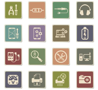 Icon set elektronik onarım