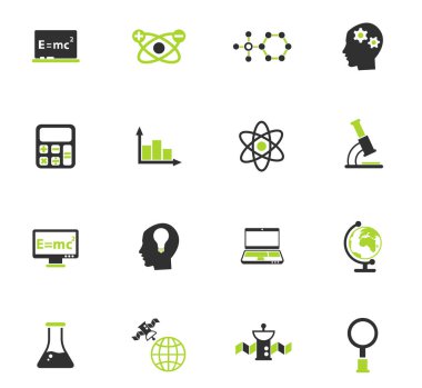 bilim simgesi seti