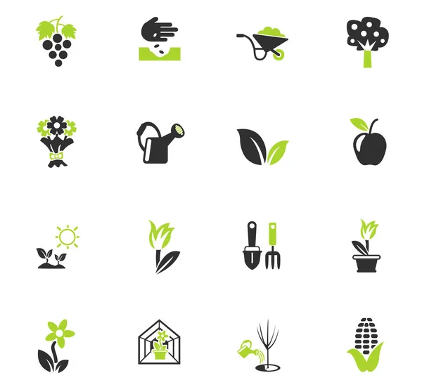 Conjunto de ícones de ferramentas plantas — Vetor de Stock