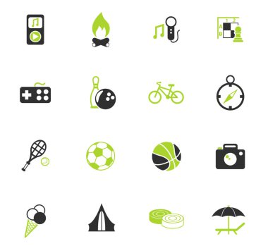 boş zaman simge seti