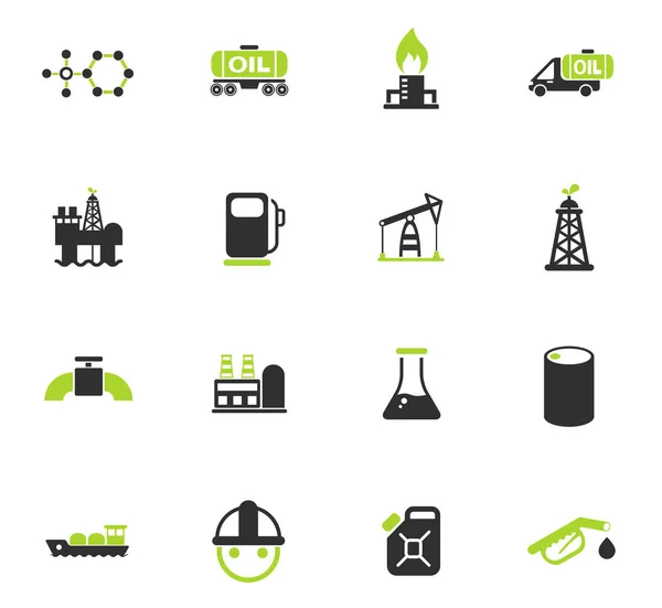 Extraction of oil color icon set — Stock Vector