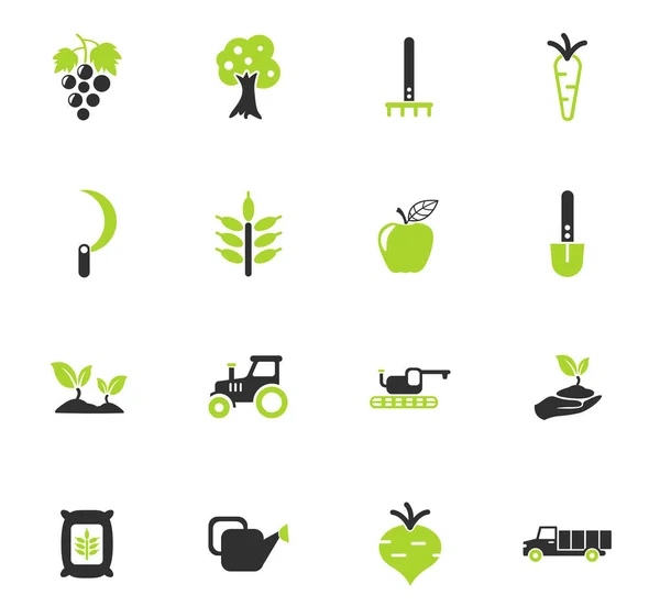 Agricaltural icon set — Stock Vector