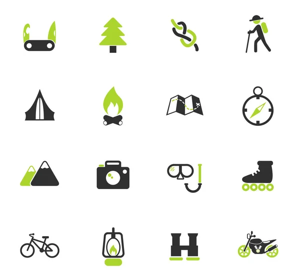 active recreation icon set