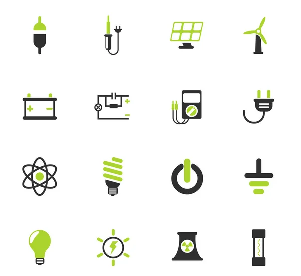 Conjunto de ícone de eletricidade —  Vetores de Stock