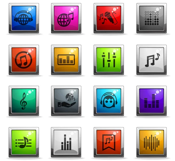 Musical icon set — Stock Vector