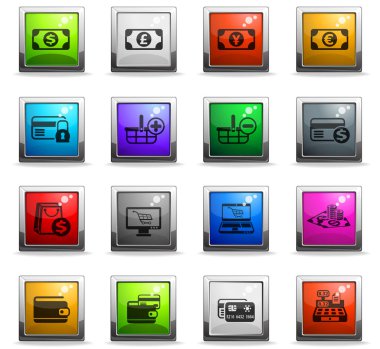 e-ticaret Icon set
