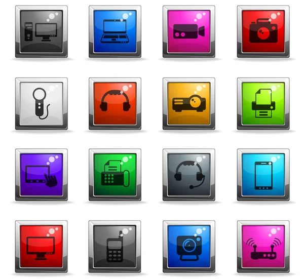 Gadget'ı Icon set — Stok Vektör