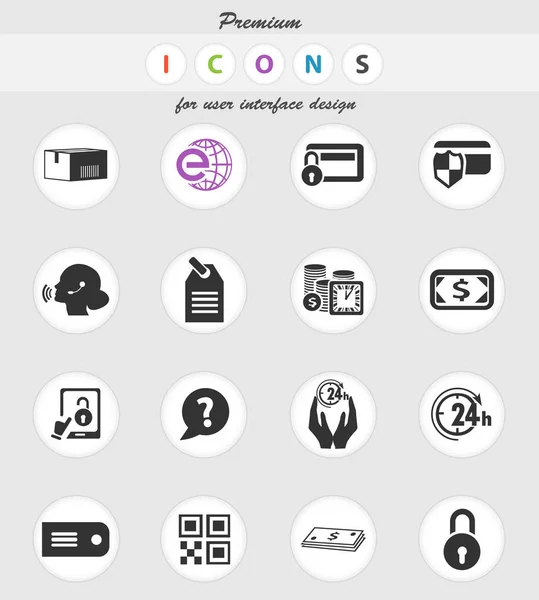 Conjunto de iconos de comercio electrónico — Vector de stock