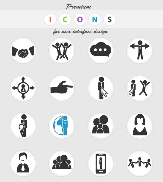Conjunto de ícone da comunidade — Vetor de Stock