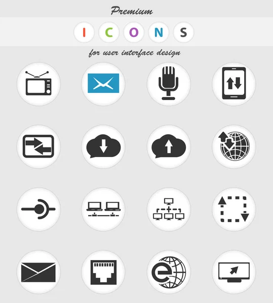 Communication icon set — Stock Vector