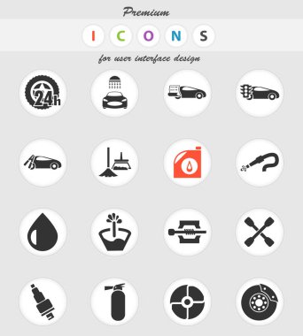 Araba Dükkanı Icon set