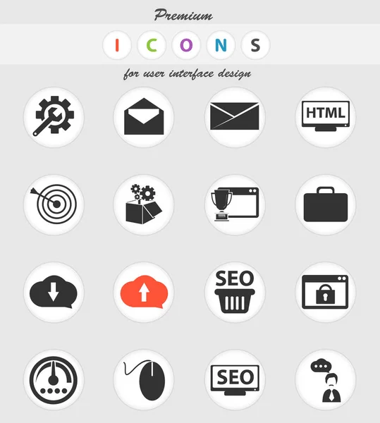 Conjunto de iconos Seo — Vector de stock