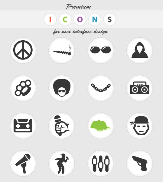 Music icon set — Stock Vector