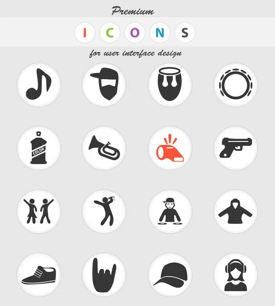 Music icon set — Stock Vector