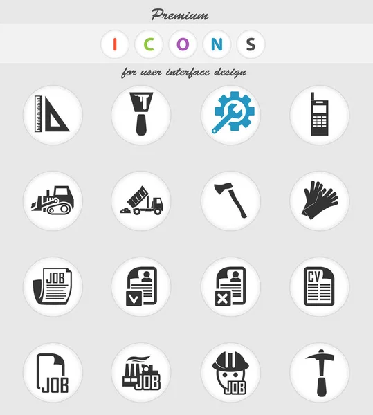 Iş Icon set — Stok Vektör