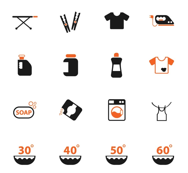 Laundry icon set — Stock Vector