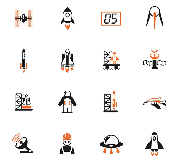 Set d'icônes pour engins spatiaux — Image vectorielle