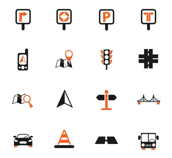 Set di icone stradali — Vettoriale Stock
