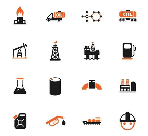 Extraction of oil color icon set — Stock Vector
