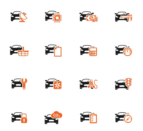 Auto service pictogram set — Stockvector