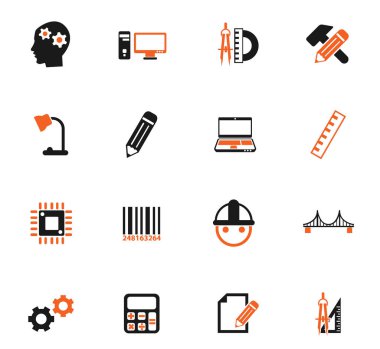 Mühendislik Icon set