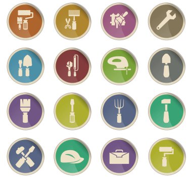 iş araçları simge seti