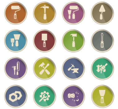 iş araçları simge seti