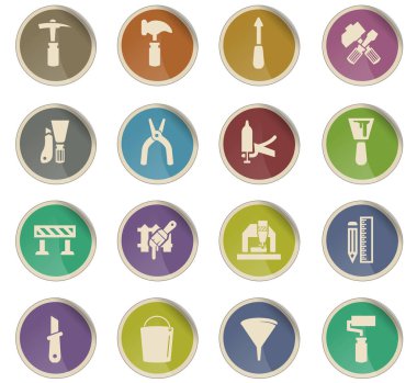 iş araçları simge seti